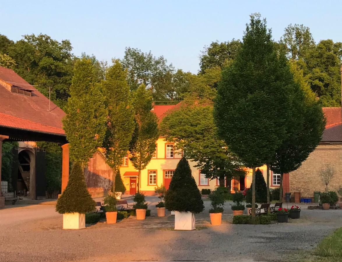 Elegantes Gaesteapartment Verano In Schloss Und Hofgut Langenzell Wiesenbach 外观 照片